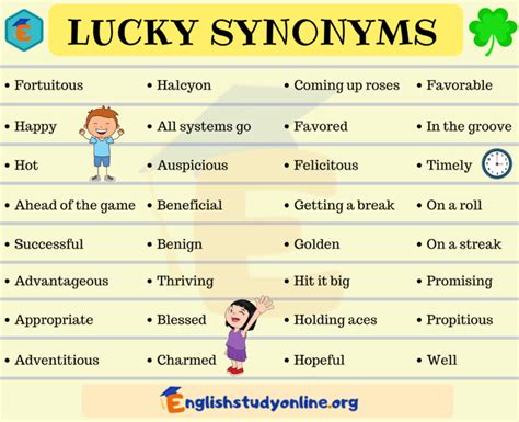 lucky synonym|phrase related to being lucky.